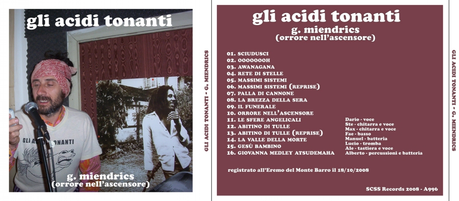 a996 gli acidi tonanti: g miendrics 2008 a996 gli acidi tonanti: g miendrics 2008